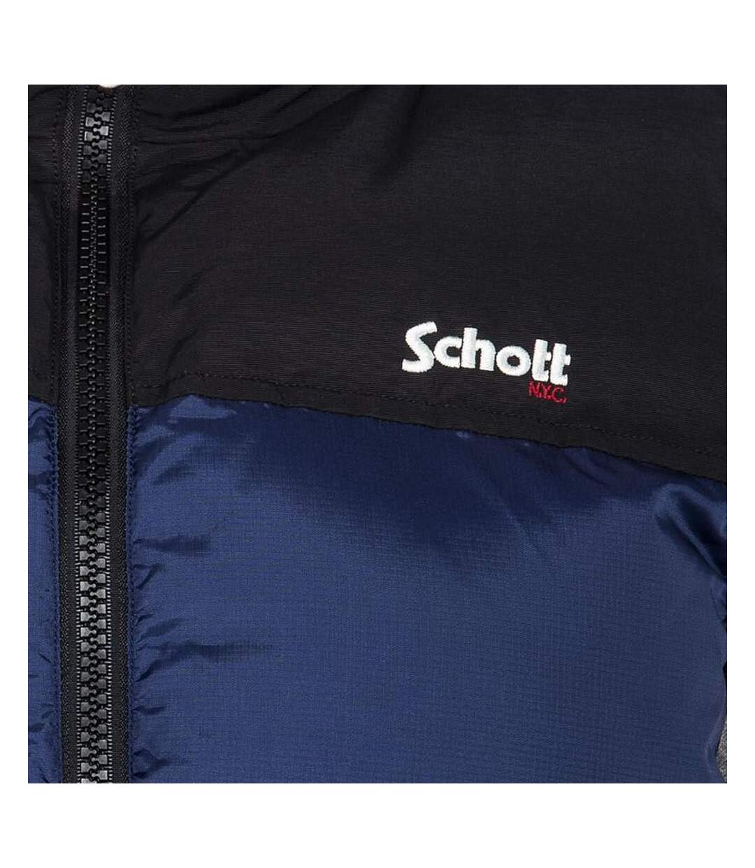 Doudoune sans manche bleu homme schott utahv-2