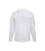 Mountain Warehouse Mens Lowe Linen Blend Grandad Collar Shirt (White)