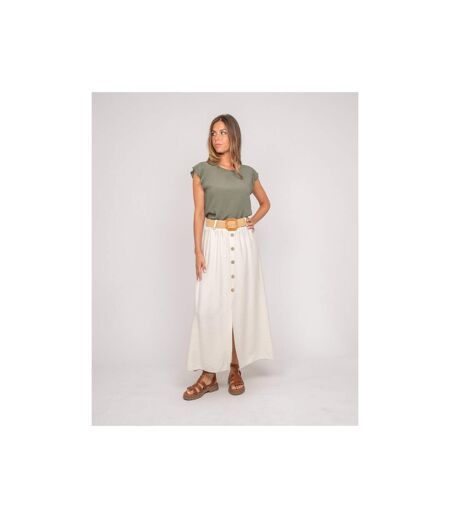Jupe longue boutonnée avec ceinture XETO - Dona X Lisa