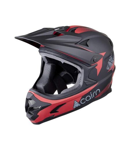 Casque intégral  noir/rouge adulte cairn x track - taille unique
