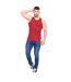 Duke Mens Fabio-2 Muscle Vest (Red) - UTDC168-3