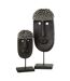 Statue Déco Masque Ethnique 34cm Noir-2