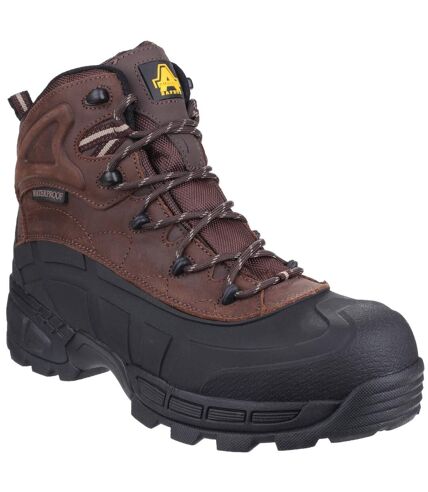 Amblers Mens FS430 Orca S3 Waterproof Leather Safety Boots (Brown) - UTFS3156