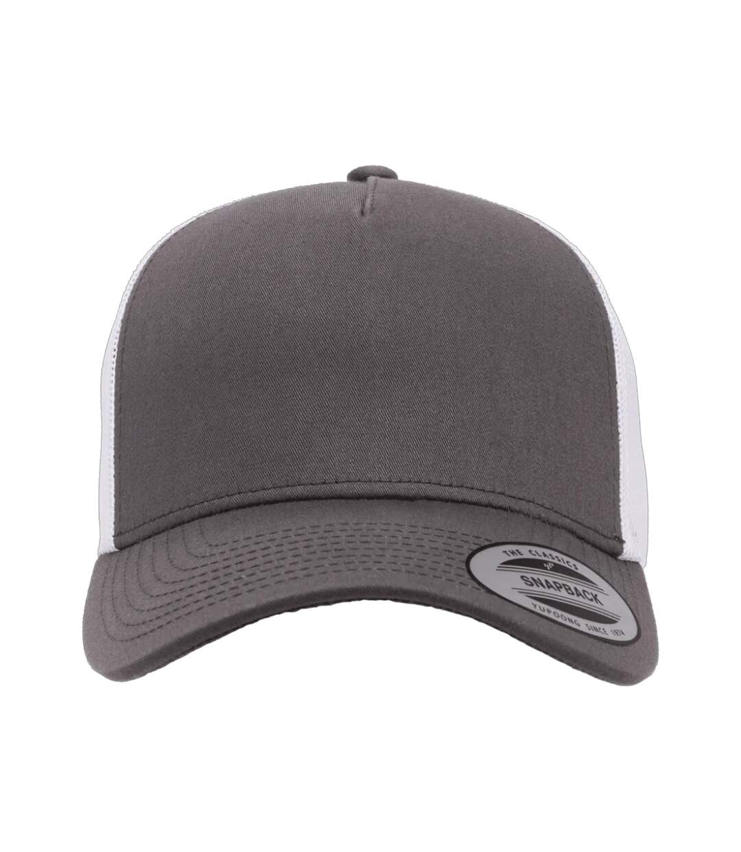 Casquette Trucker Retro Charbon Blanc Flexfit-3