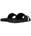 Womens/ladies Lettering Slides Black Boss-2