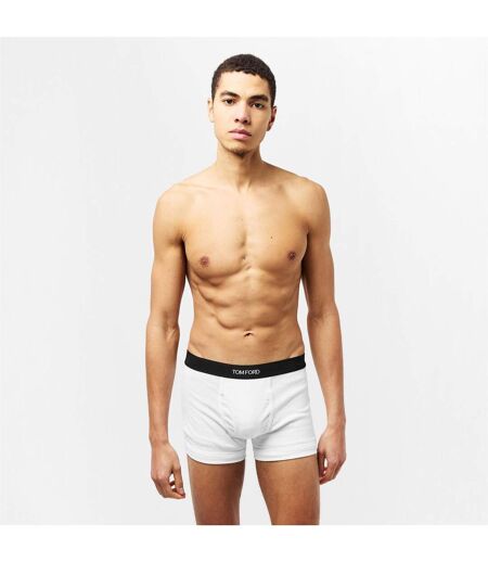 Lot De 2  Boxers Motif/style Logo Homme Blanc Bleu Ciel Tom Ford
