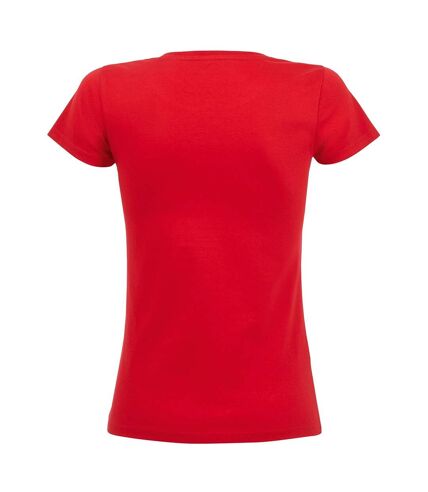 T-shirt bio manches courtes milo femme rouge SOLS