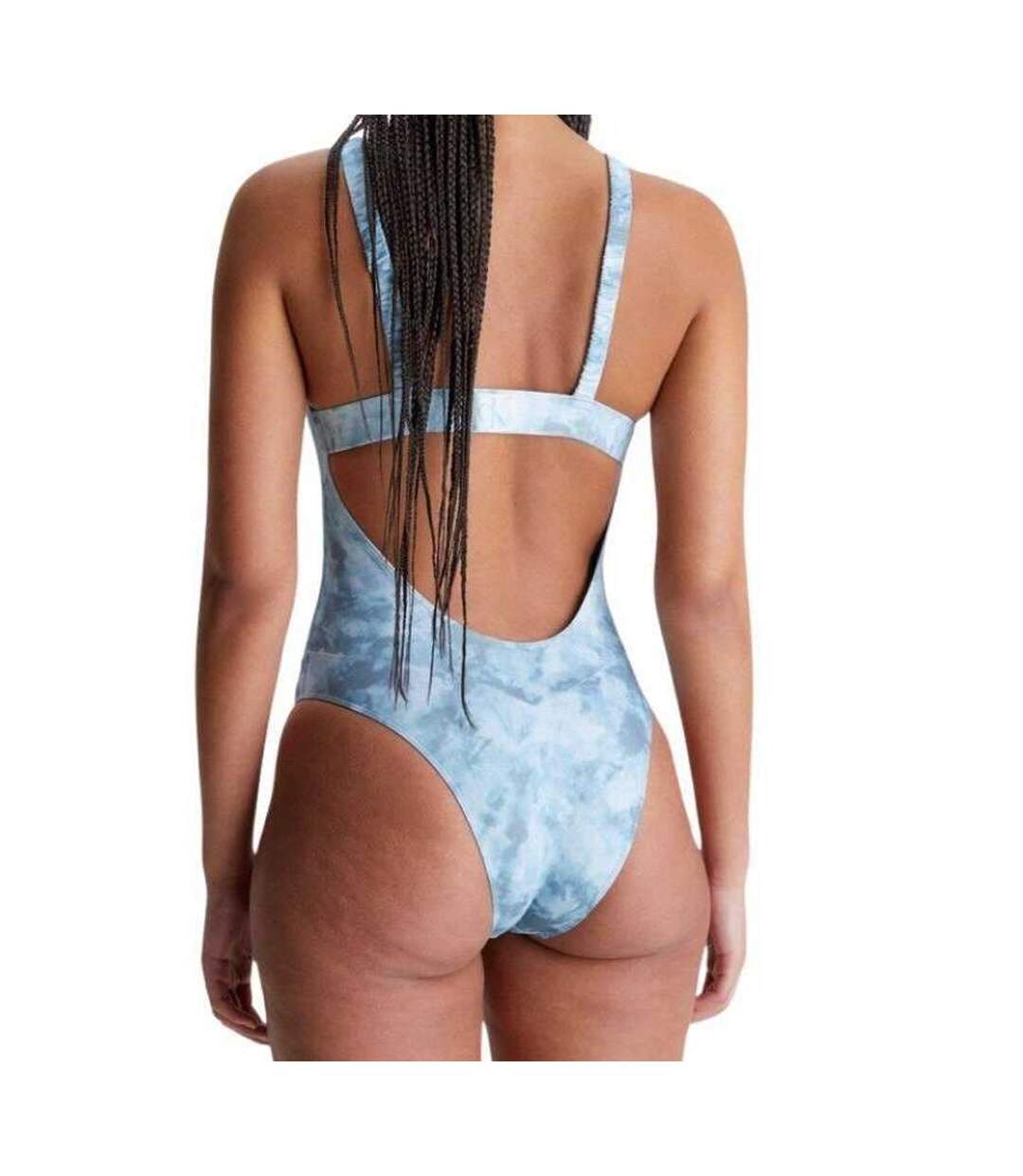 Maillot De Bain 1 Pièce Motif/style Tie-dye Femme Bleu Calvin Klein-3