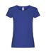 T-shirt Original Femme Bleu Roi Fruit Of The Loom-1