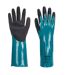 Unisex adult ap60 sandy grip lite chemical gauntlet m blue/black Portwest-1