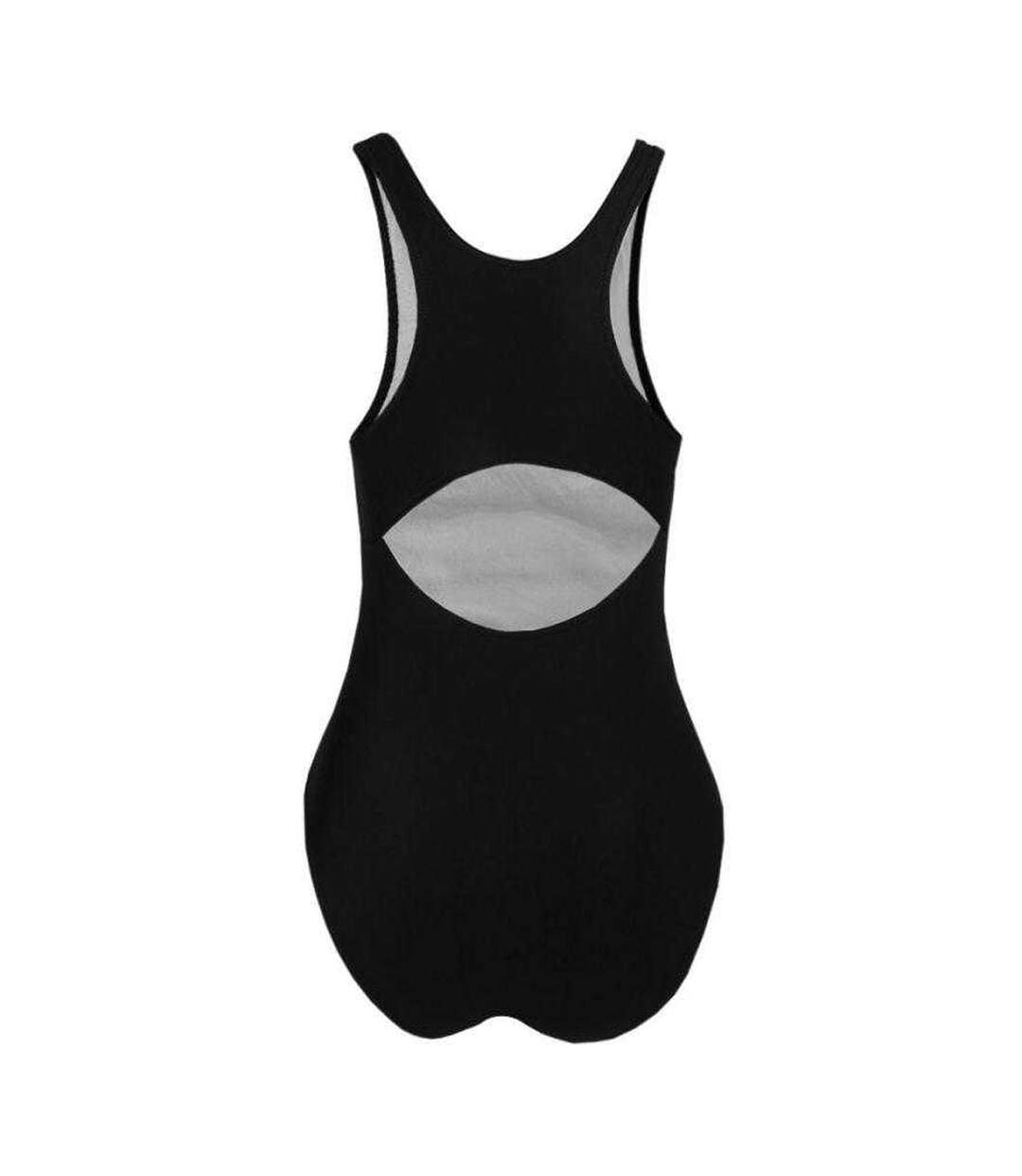 Maillot De Bain 1 Pièce Motif/style Panneau Contrasté Katie Femme Noir Crowell-2