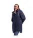 Doudoune Imperméable Unie À Capuche Ajustable Melissa Femme Bleu Marine Trespass-4