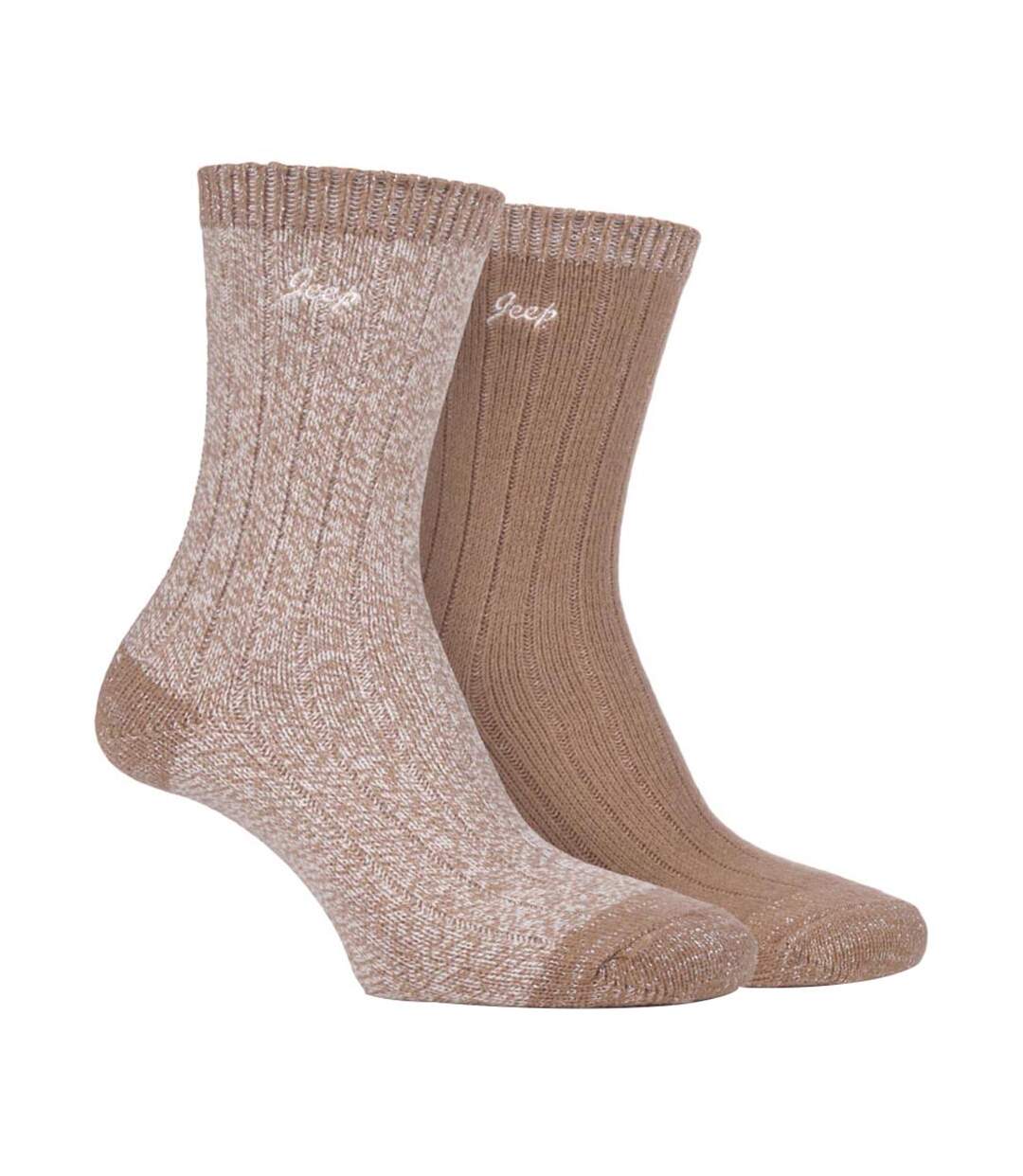 2 Paires Chaussettes Randonnée Femme Pastel Coloré-1