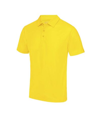 Just Cool Mens Plain Sports Polo Shirt (Sun Yellow)