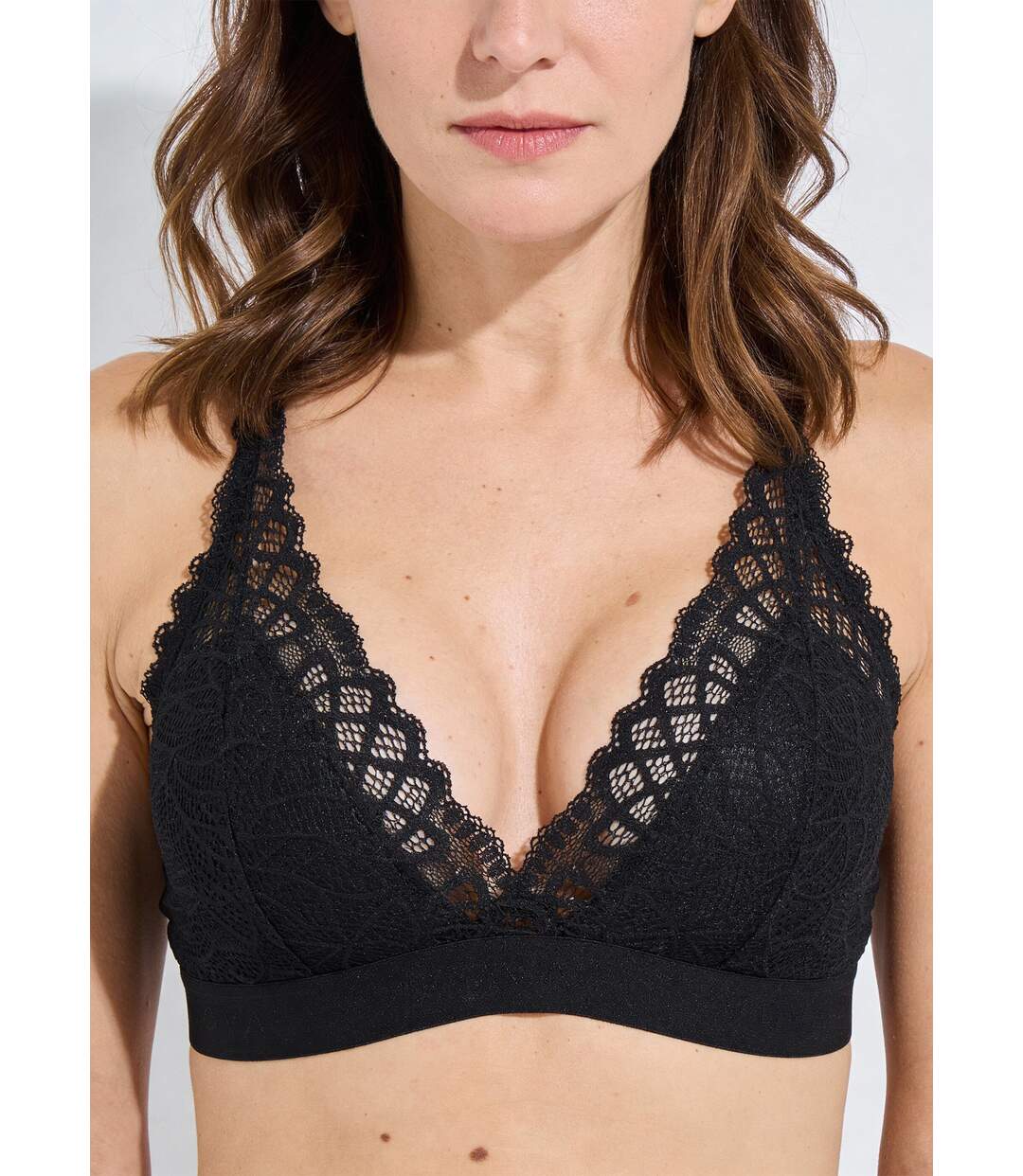 Soutien-gorge triangle dentelle sans armatures-4