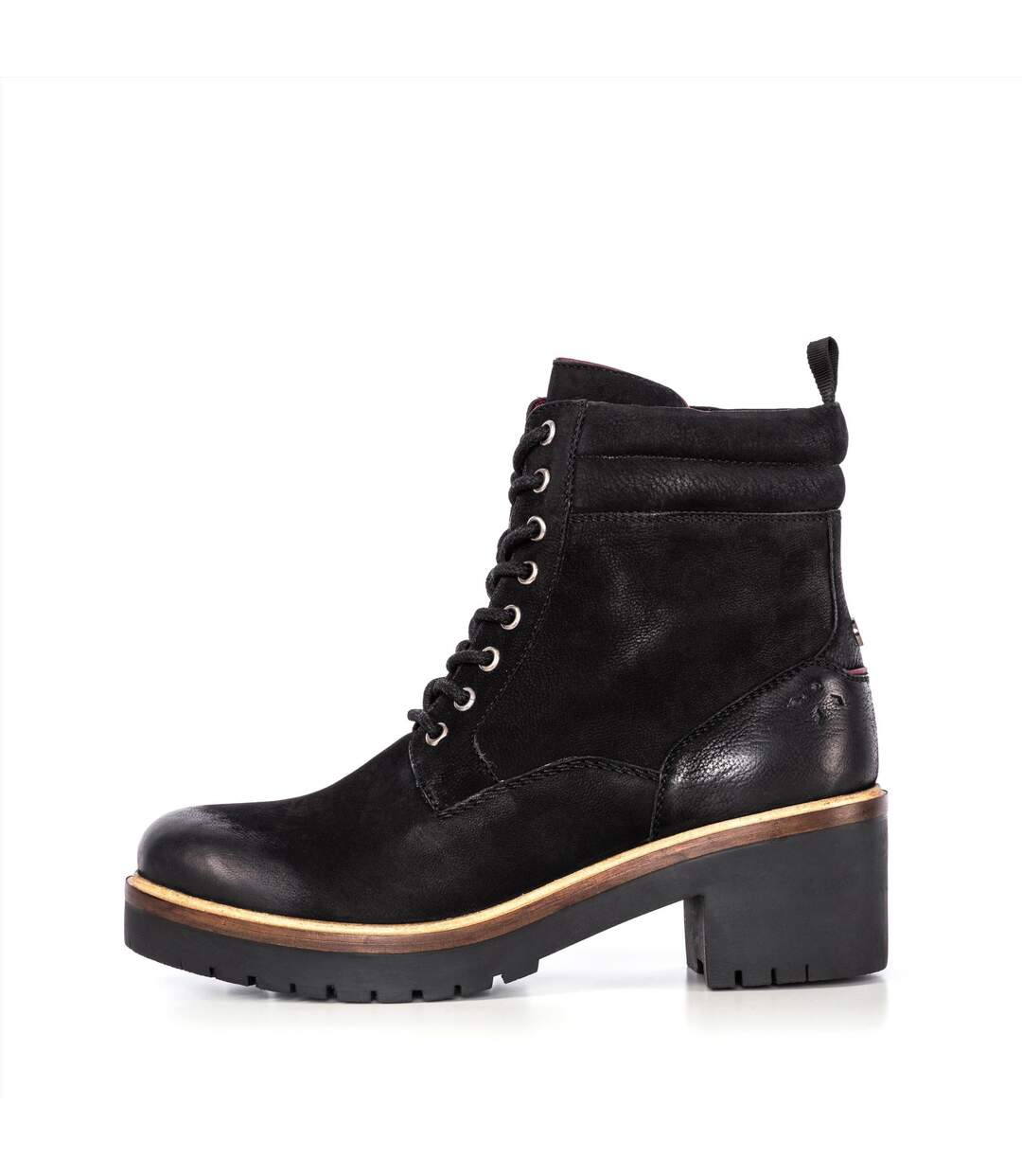 Hope Black Heeled Zip Boot