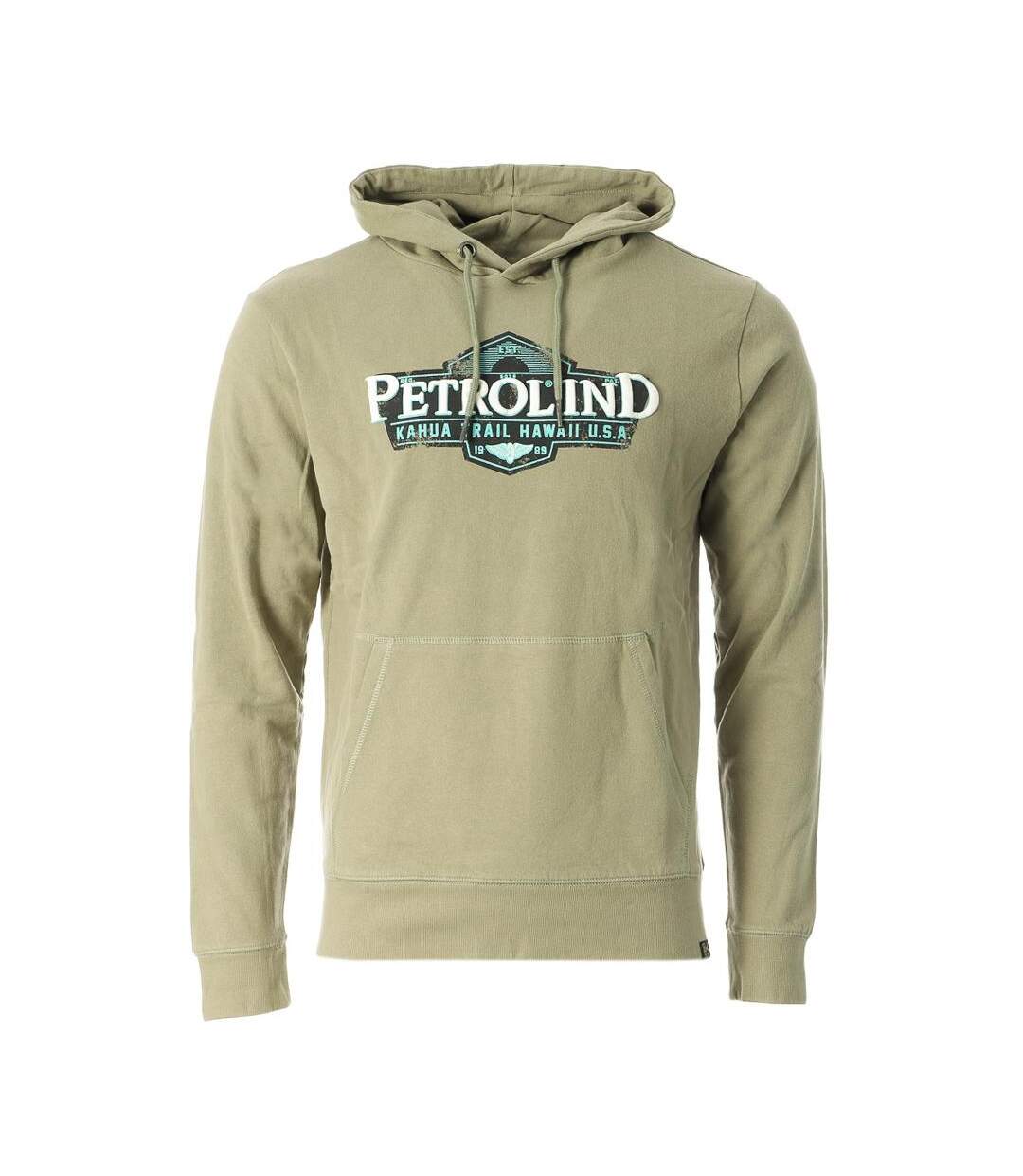 Sweat à Capuche Kaki Homme Petrol Industries Hooded 1040 - M-1