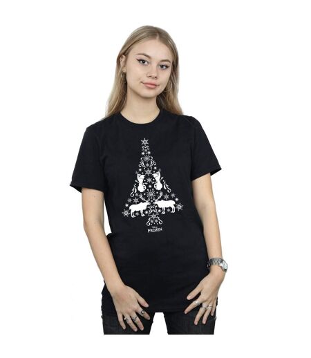 Disney - T-shirt FROZEN CHRISTMAS TREE - Femme (Noir) - UTBI24687