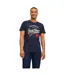 Lot De 3  T-shirts Ethan Homme Noir Blanc Bleu Marine Jack And Jones-4