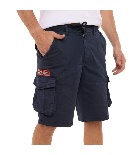 Bermuda cargo homme ceinture élastiquée et poches avec patchs Piston Vondutch