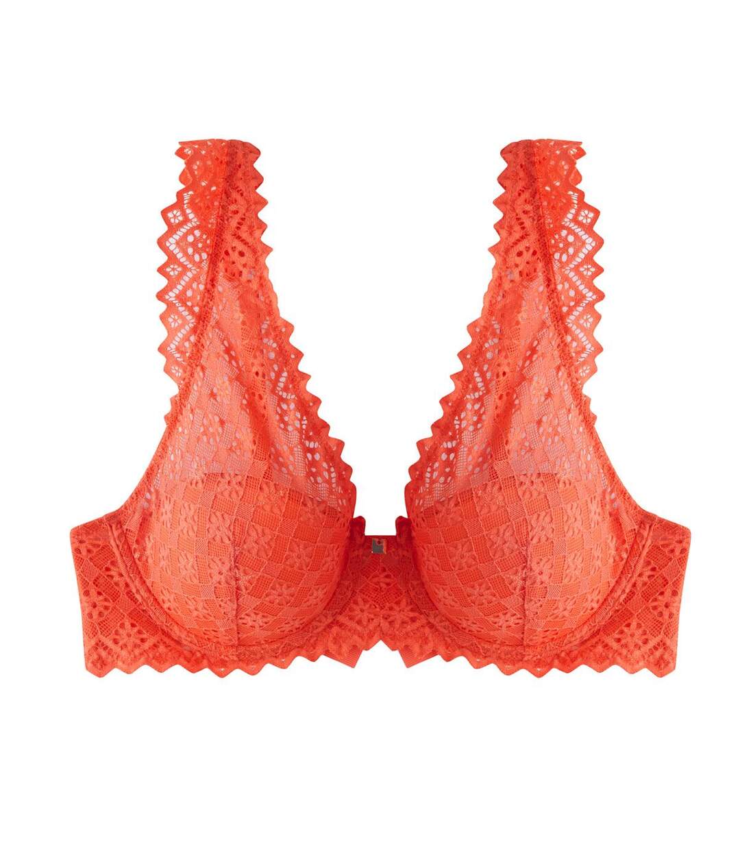 Soutien-gorge ampliforme coque moulée orange Culottée