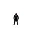 Mens Graphic Print Relaxed Fit Pullover Hoodie Black BEAST-1