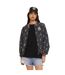 Veste femme satinée allover print avec patch et fil lurex Skull Vondutch-1