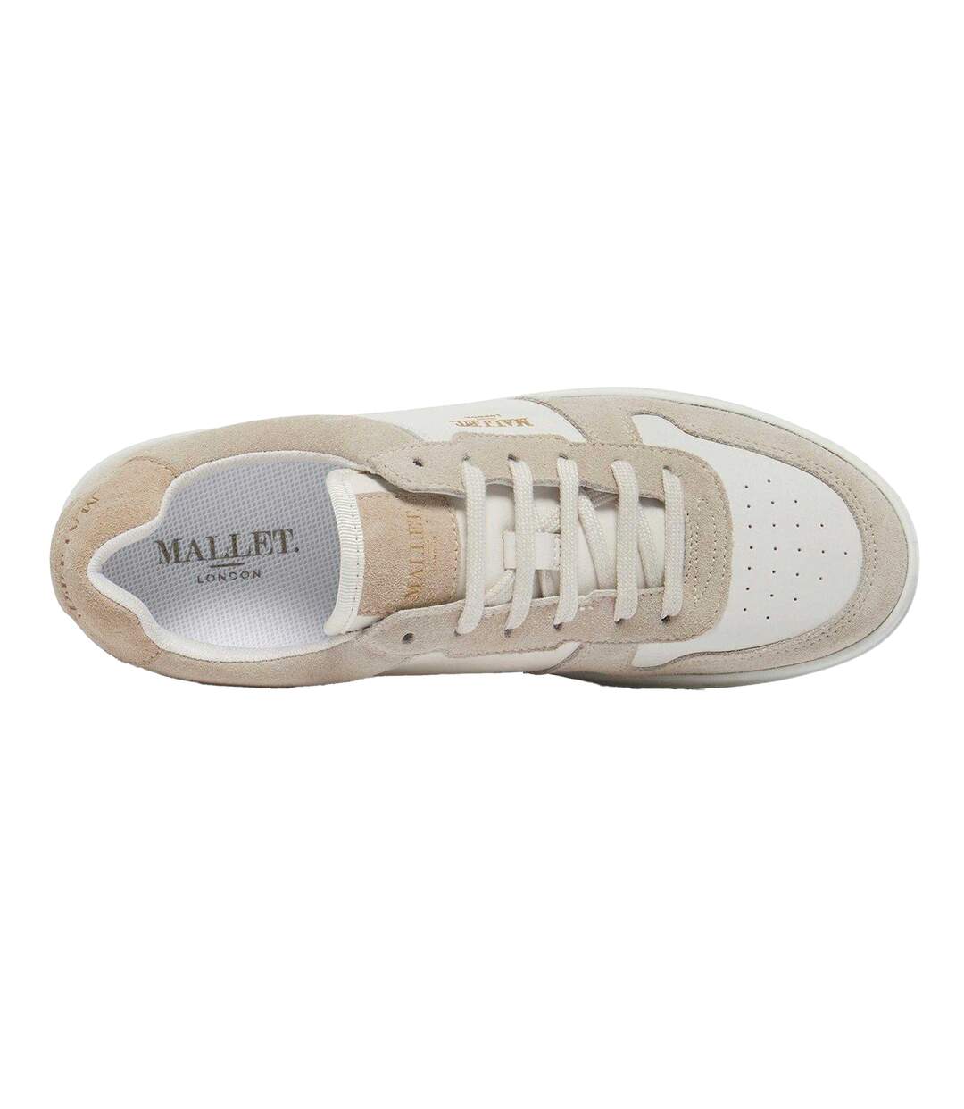 Baskets Bentham Femme Blanc Beige Mallet-4