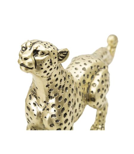 Statuette Design en Résine Léopard 33cm Or