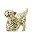 Statuette Design en Résine Léopard 33cm Or-3