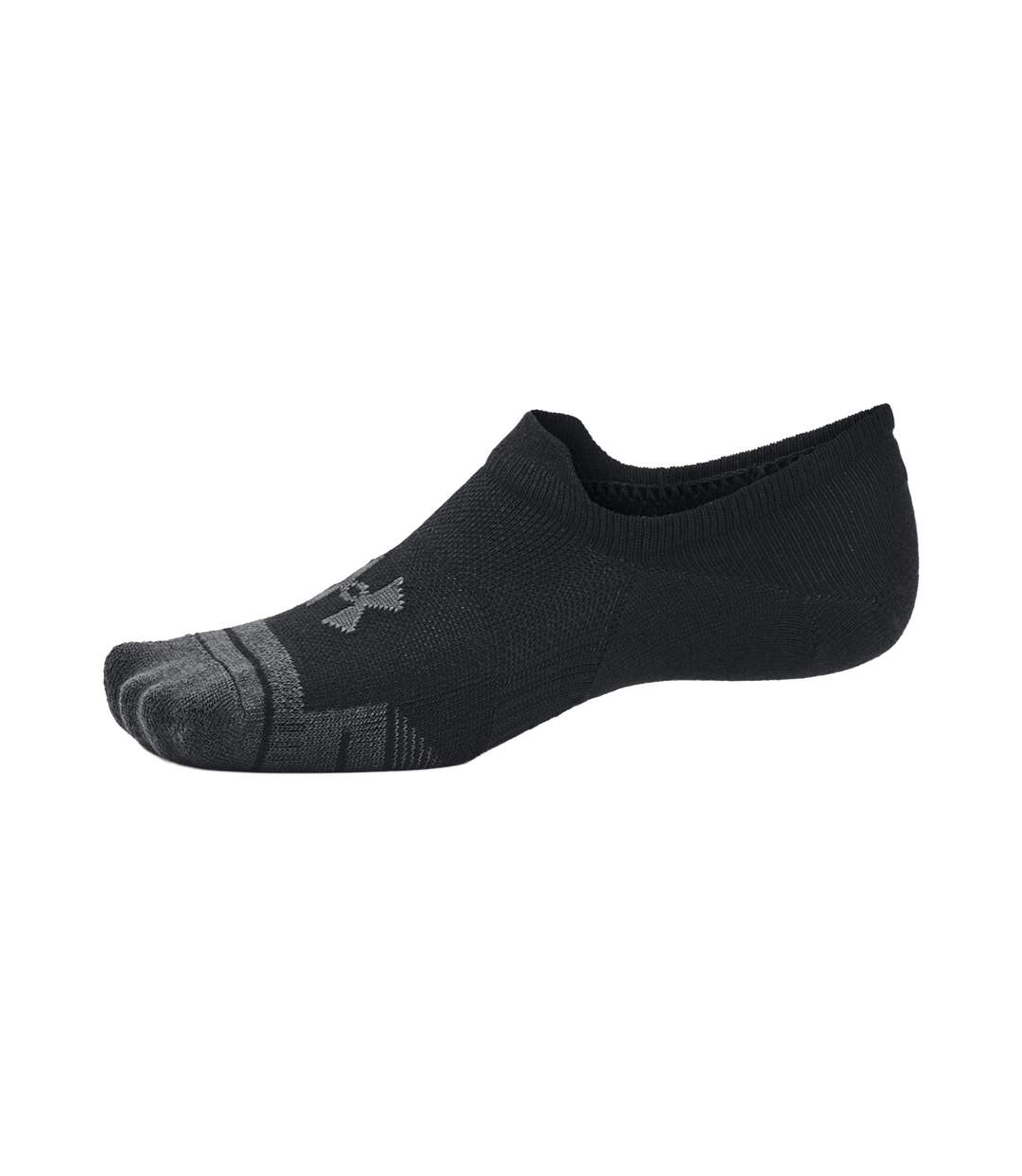 Pack Of 3  Unisex Adult Ultra-low Training Sports Socks  Black Under Armour-3