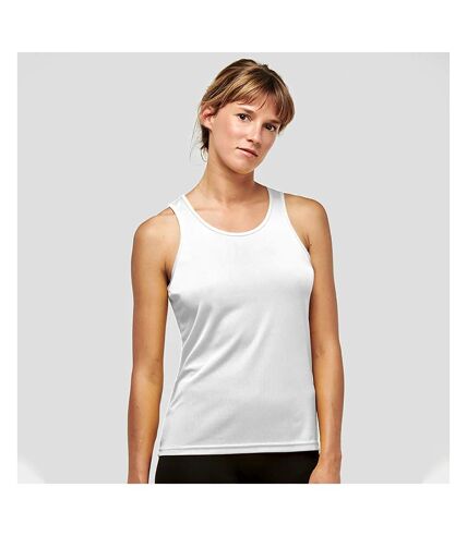 Kariban Proact Womens/Ladies Sleeveless Sports / Training Vest (White) - UTRW2720