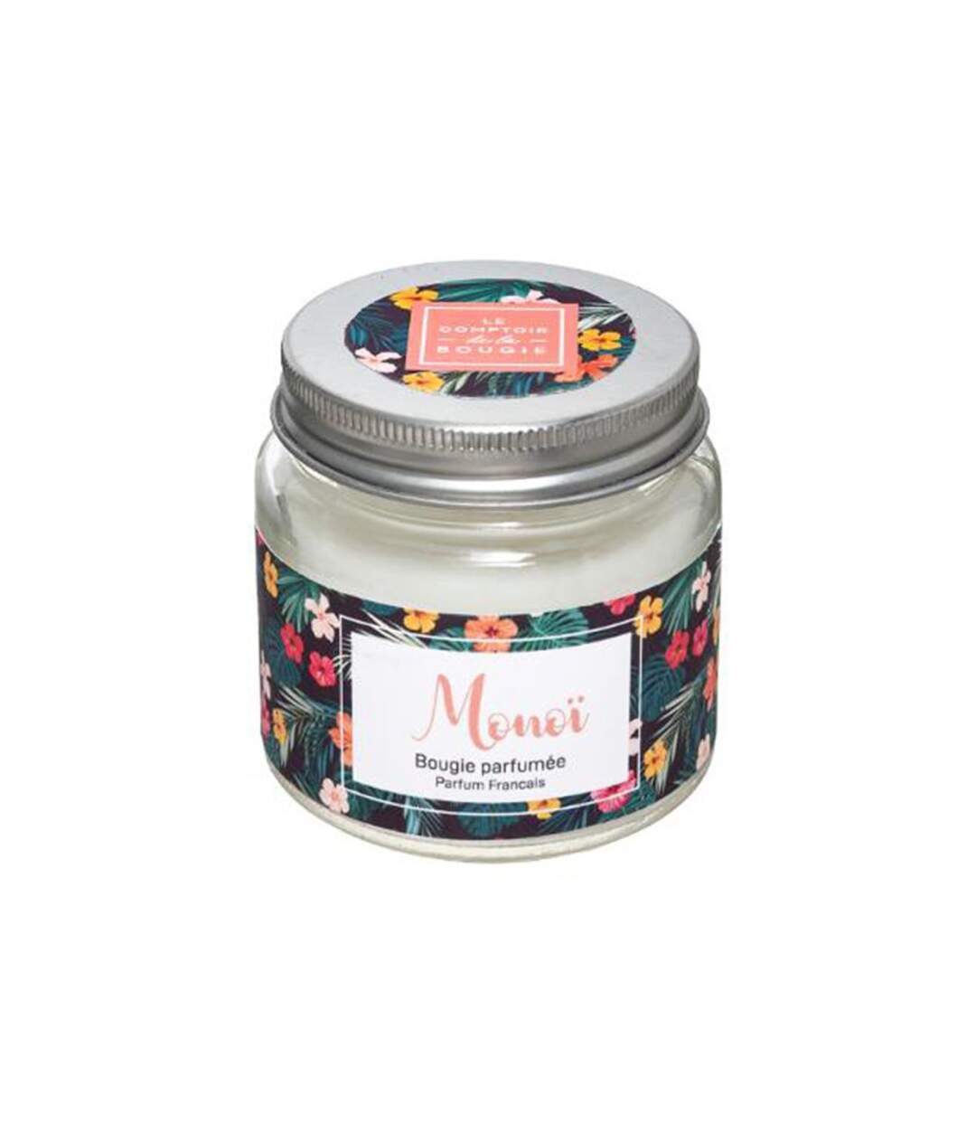 Bougie Parfumée en Verre Bocal 65g Monoï-1