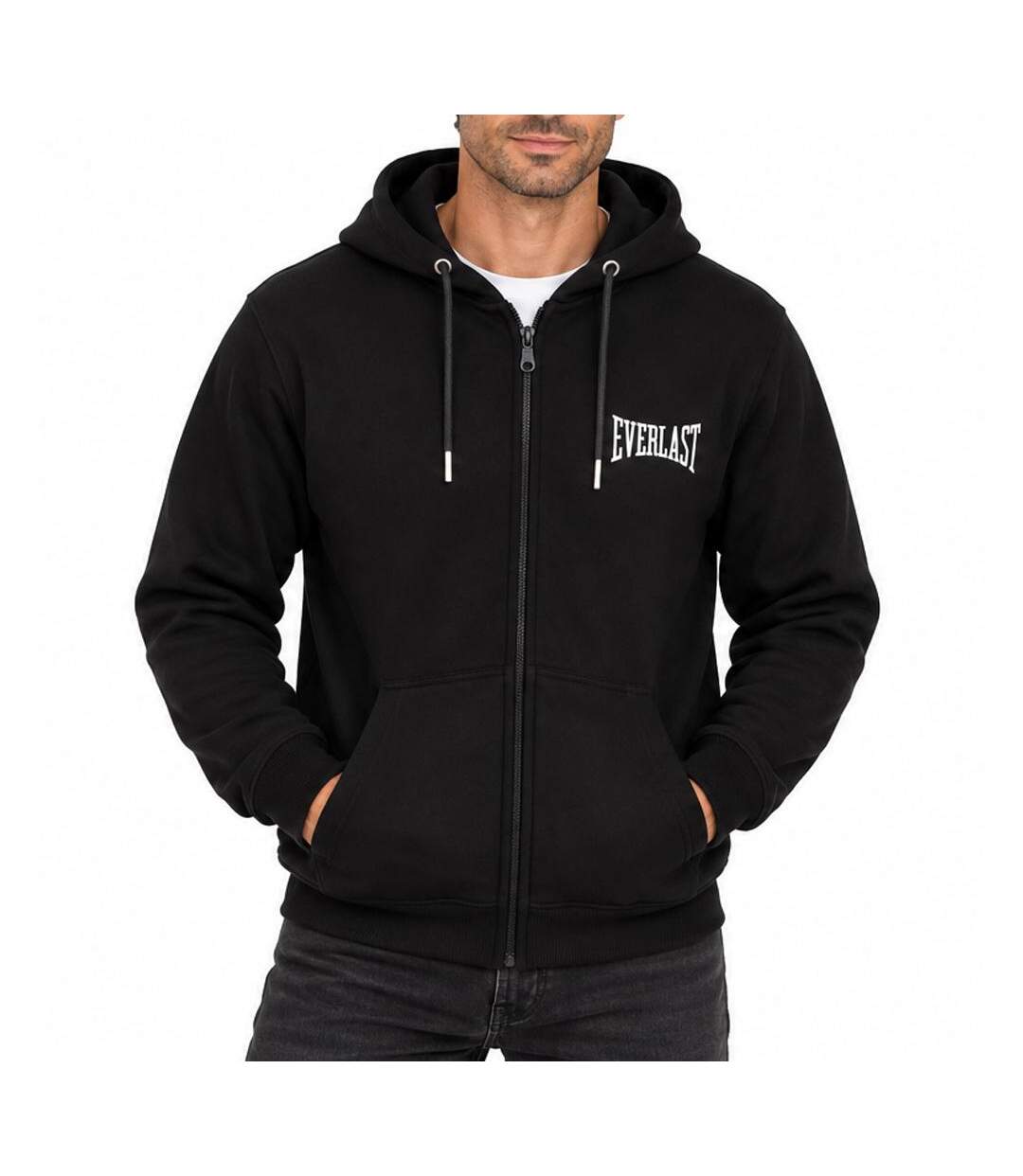 Sweat zippé noir homme everlast el011-1