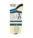 2 Pack Ladies Striped and Plain Bamboo Socks - Soft Breathable Everyday Comfort-2