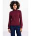 T-shirt col montant col et poignets smockés-1