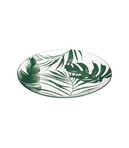 Lot de 6 Assiettes à Dessert Palme 19cm Vert