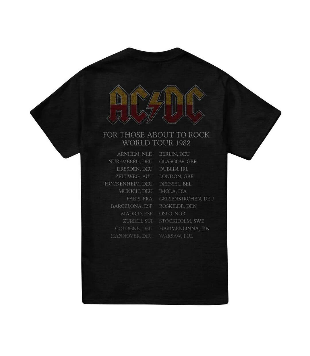 AC/DC - T-shirt ABOUT TO ROCK TOUR - Homme (Noir) - UTTV941