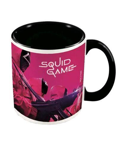 Squid Game Masked Men Inner Two Tone Mug (Black/Pink/White) (One Size) - UTPM3780