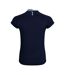 Womens/ladies Evader Hooped Vapodri Jersey Navy Canterbury-2