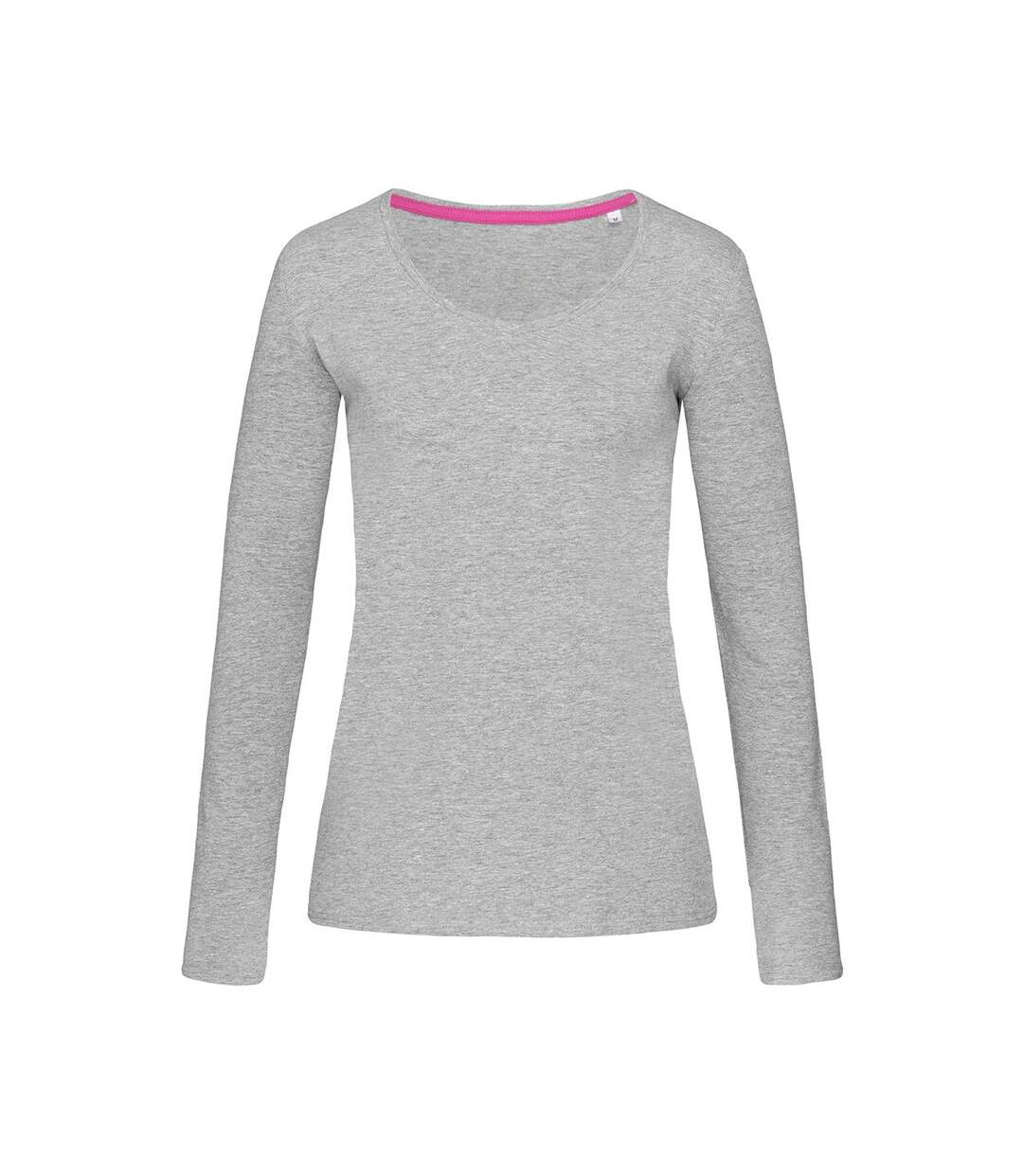 T-shirt claire femme gris Stedman Stars-1