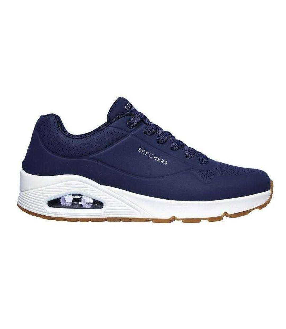Baskets Uno Stand On Air Homme Bleu Marine Skechers-3