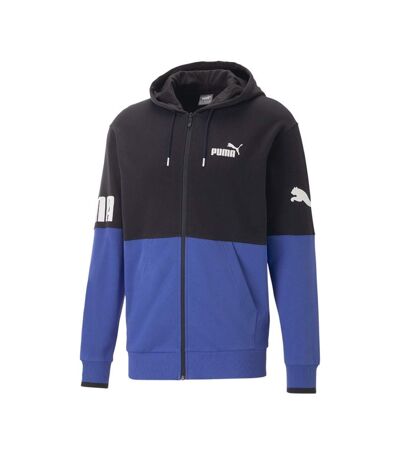 Sweat Zippé Noir/Bleu Homme Puma 673327 - L