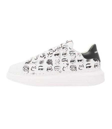 Baskets Motif/style Visages Homme Blanc Noir Karl Lagerfeld