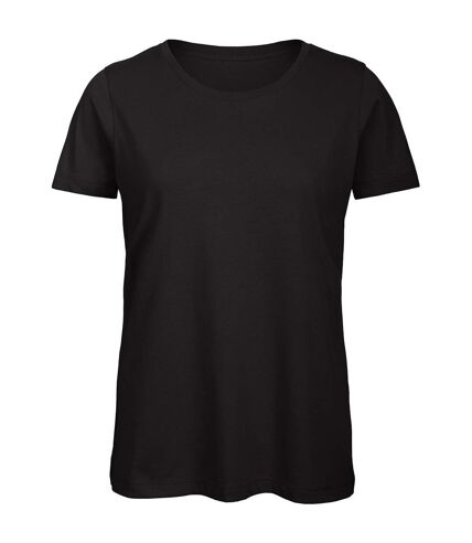 Womens/ladies t-shirt black B&C