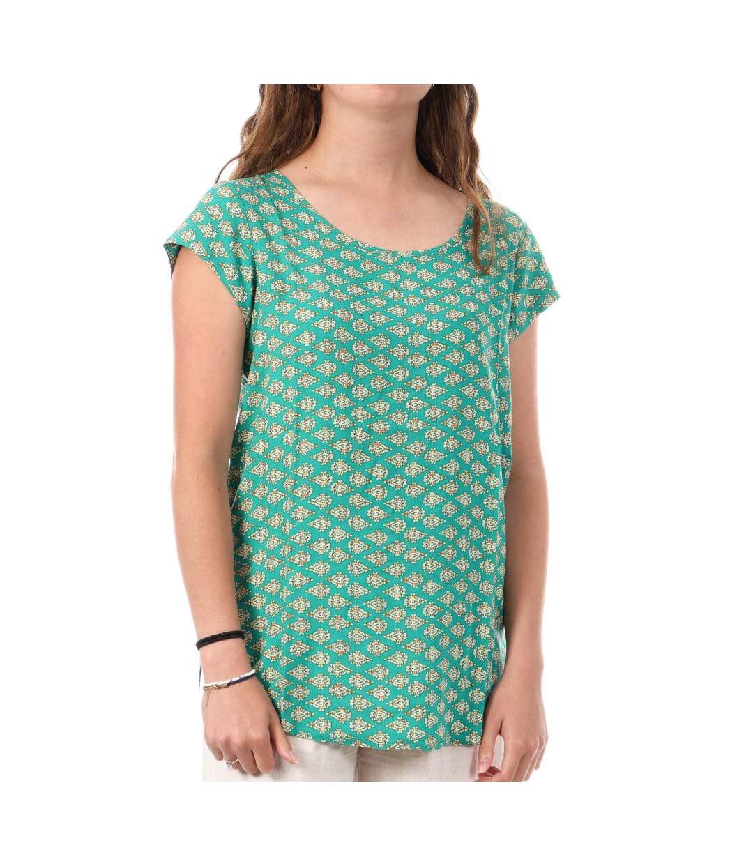 Blouse vert à motifs femme only nova-1