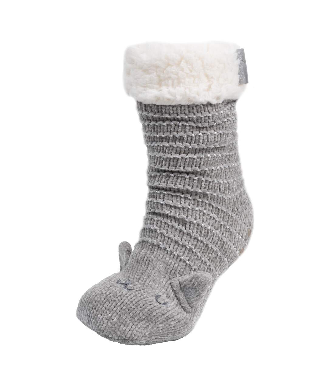 Isotoner Chaussettes d'intérieur femme fourrées, antidérapante-1