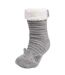 Isotoner Chaussettes d'intérieur femme fourrées, antidérapante-1