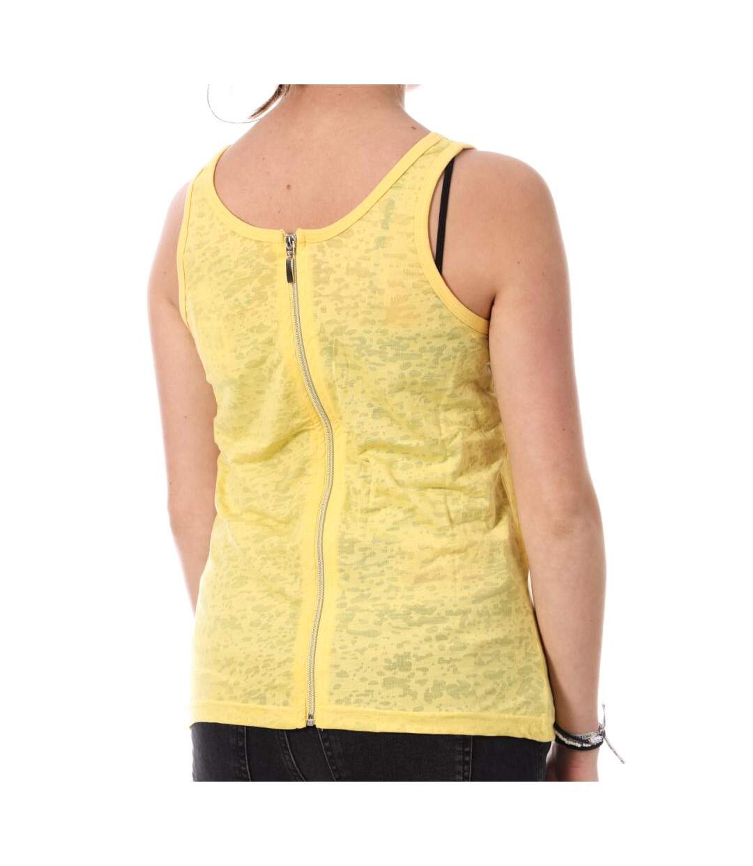 Débardeur Jaune Femme Von Dutch Zip - L-2