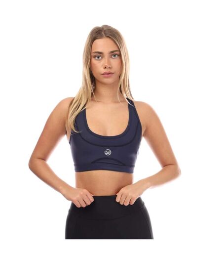 Womens/ladies Series-3 Elite Bra Navy Skins